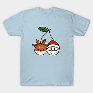 Santa and deer T-Shirt